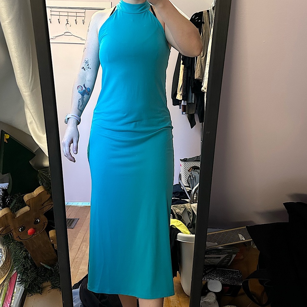 VENUS Maxi Halter Slip Dress